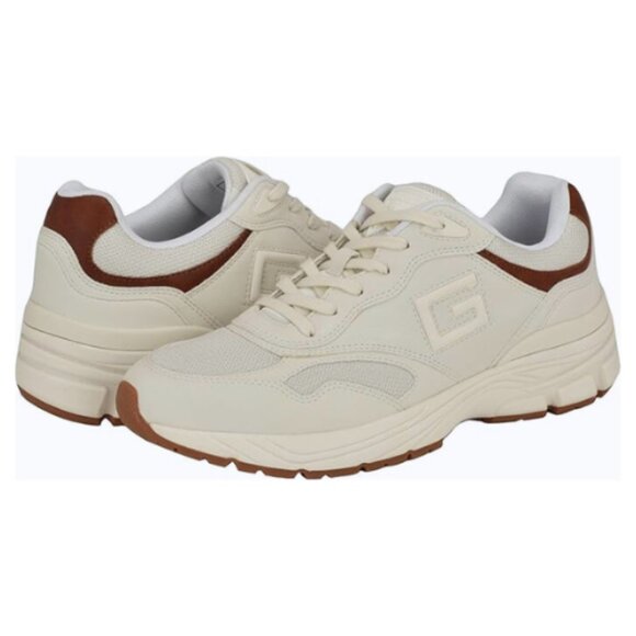 GUESS Men's Palak Memory Foam Insole Sneaker Ivory Multi - Picture 6 of 6